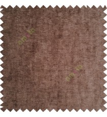Brown color complete solids texture surface soft velvet finished polyester base thick background sofa fabric